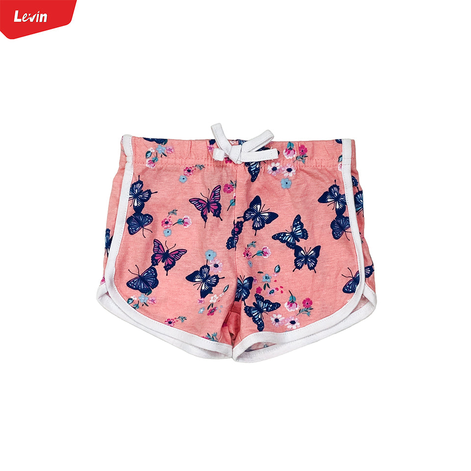 Toddler Girls Multicolor Cotton Summer Shorts