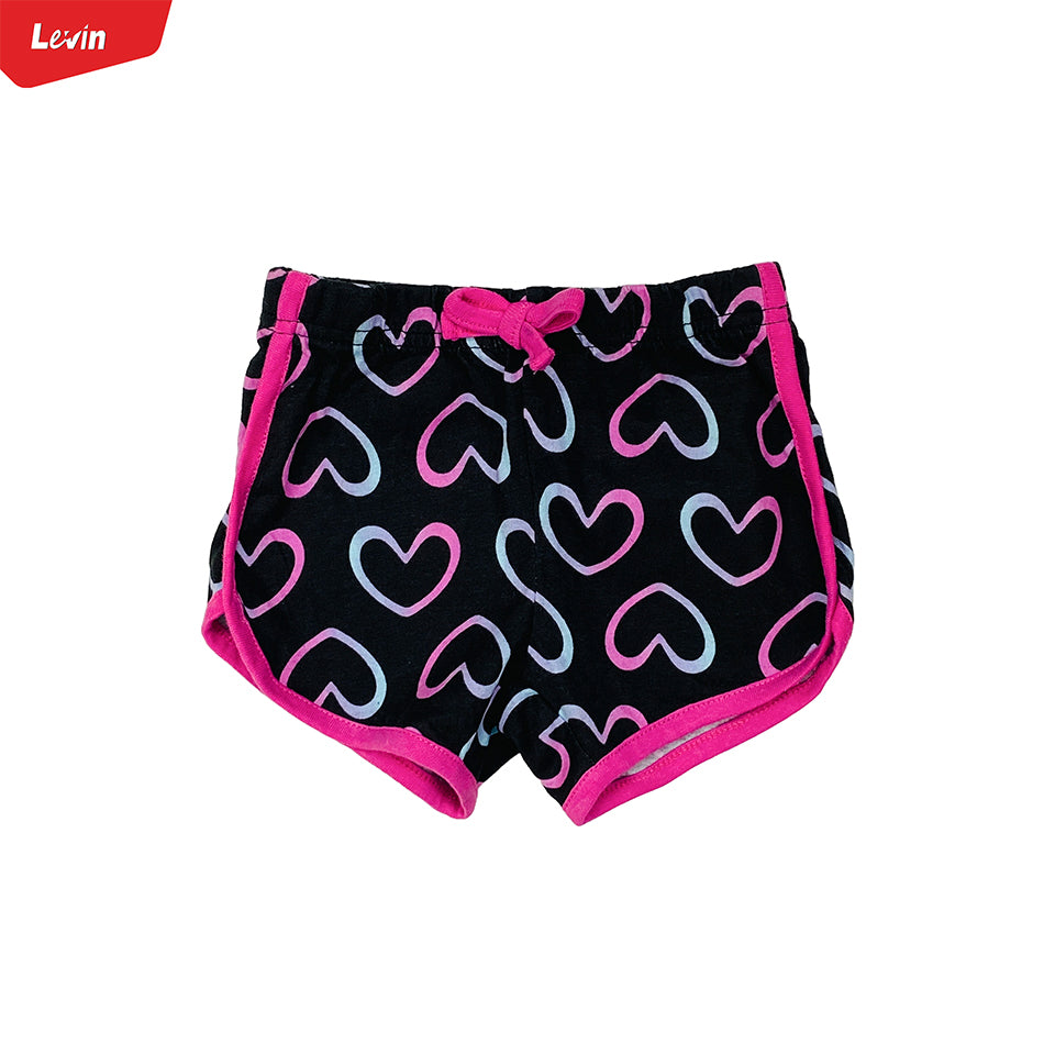 Toddler Girls Multicolor Cotton Summer Shorts