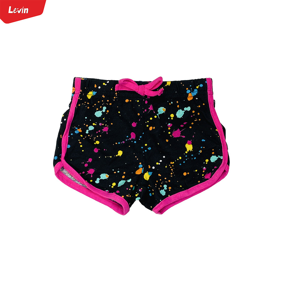 Toddler Girls Multicolor Cotton Summer Shorts