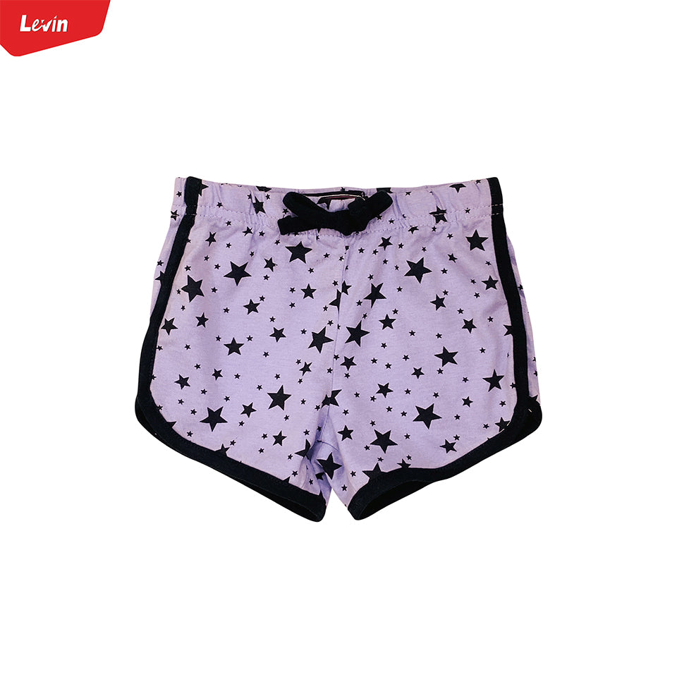 Toddler Girls Multicolor Cotton Summer Shorts