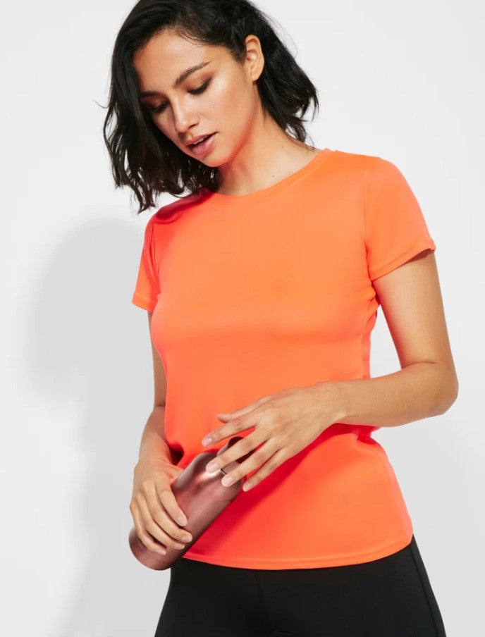 Ladies Crew Neck Technical Sports T-Shirt