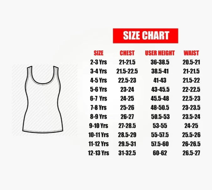Pack of 3 Teen Girls White Tank Tops