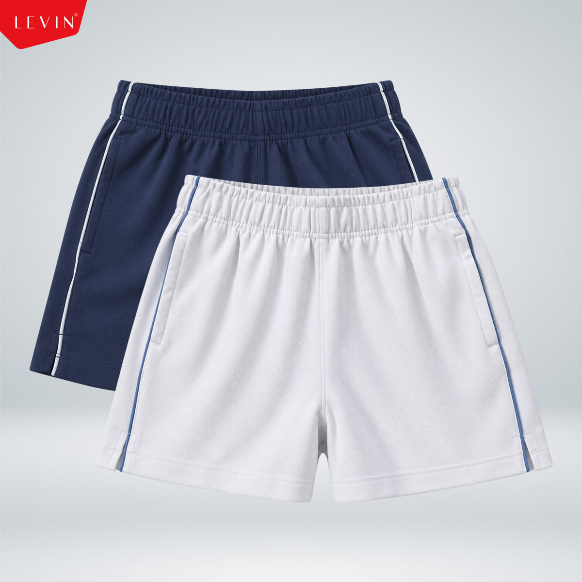 Women's Cotton Blend Stretch Pockets & Contrast Piping Shorts