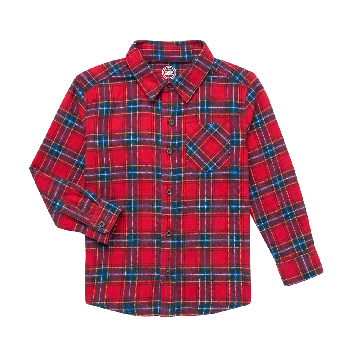 Kids Check Flannel Shirt with Chest Pocket