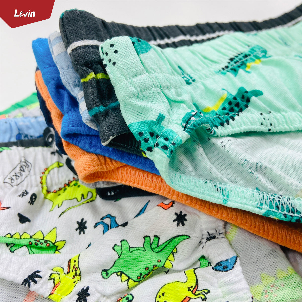 Pack of 5 Assorted Multicolor Cotton Boys Brief