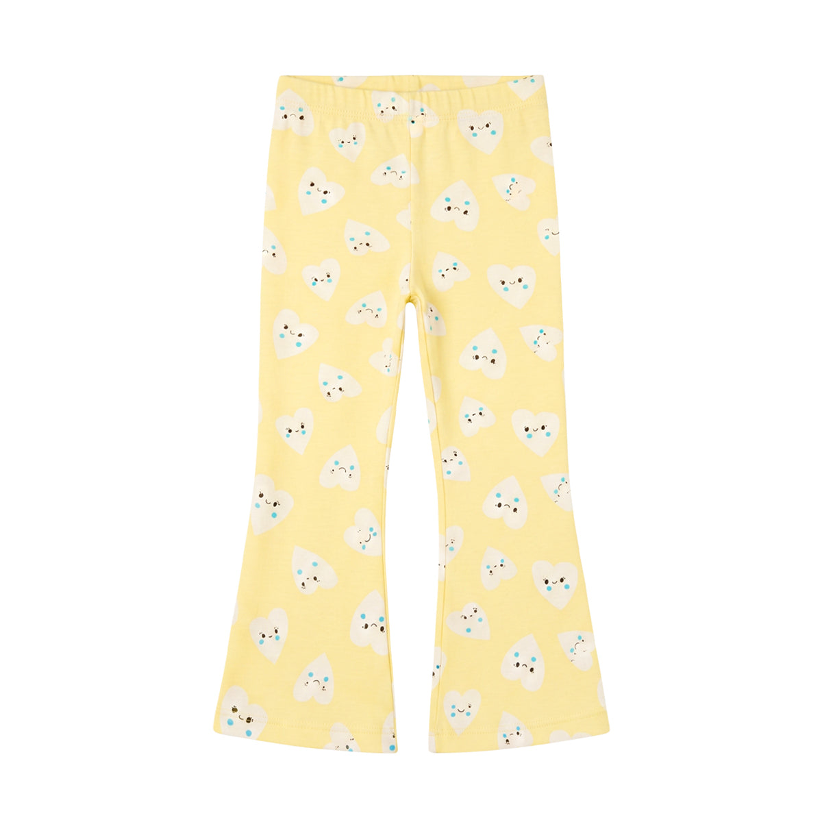 Girls Cotton Printed Flared Leggings