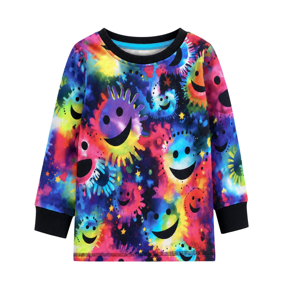 Kids Cotton Long-Sleeve T-Shirt with Ribbed Cuff