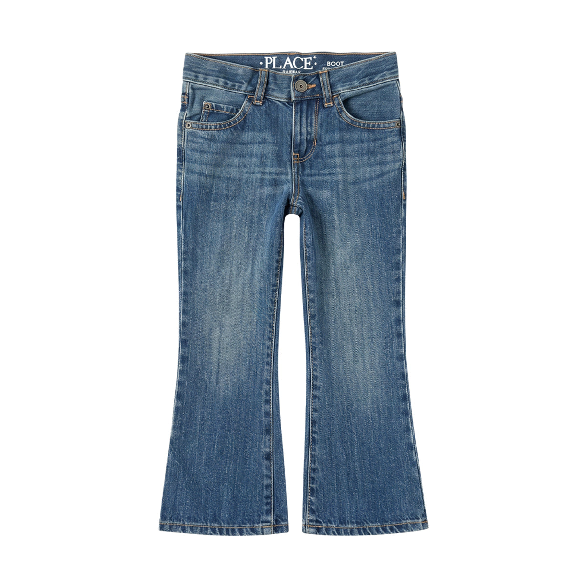 Boys Blue Denim Bootcut Jeans with Pockets | 4–18 Years
