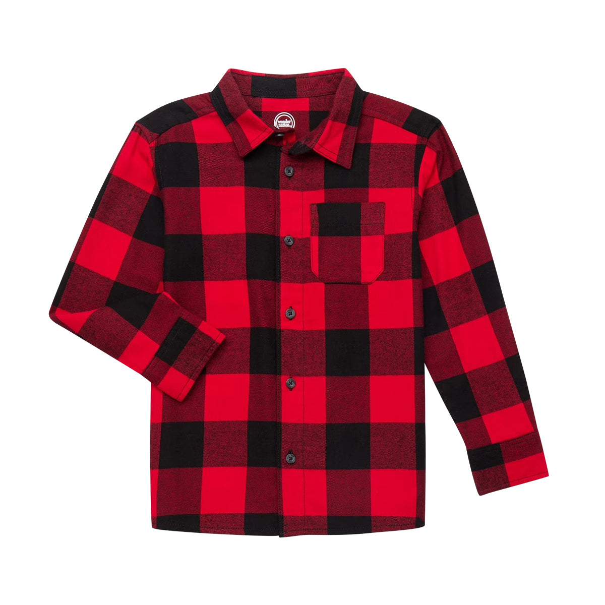 Kids Check Flannel Shirt with Chest Pocket