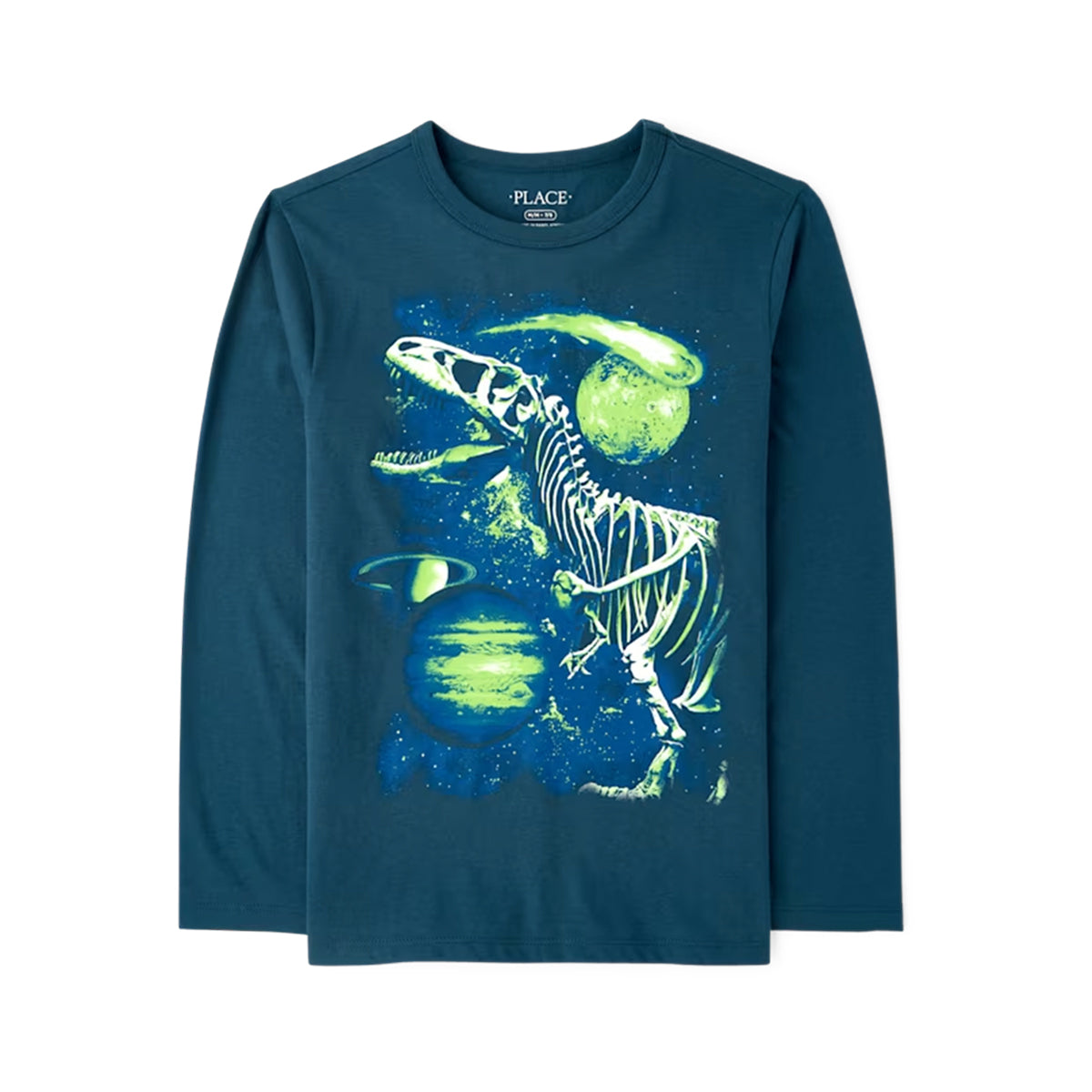 Boys Crew Neck Long-Sleeve Printed T-Shirt | 4–16 Years