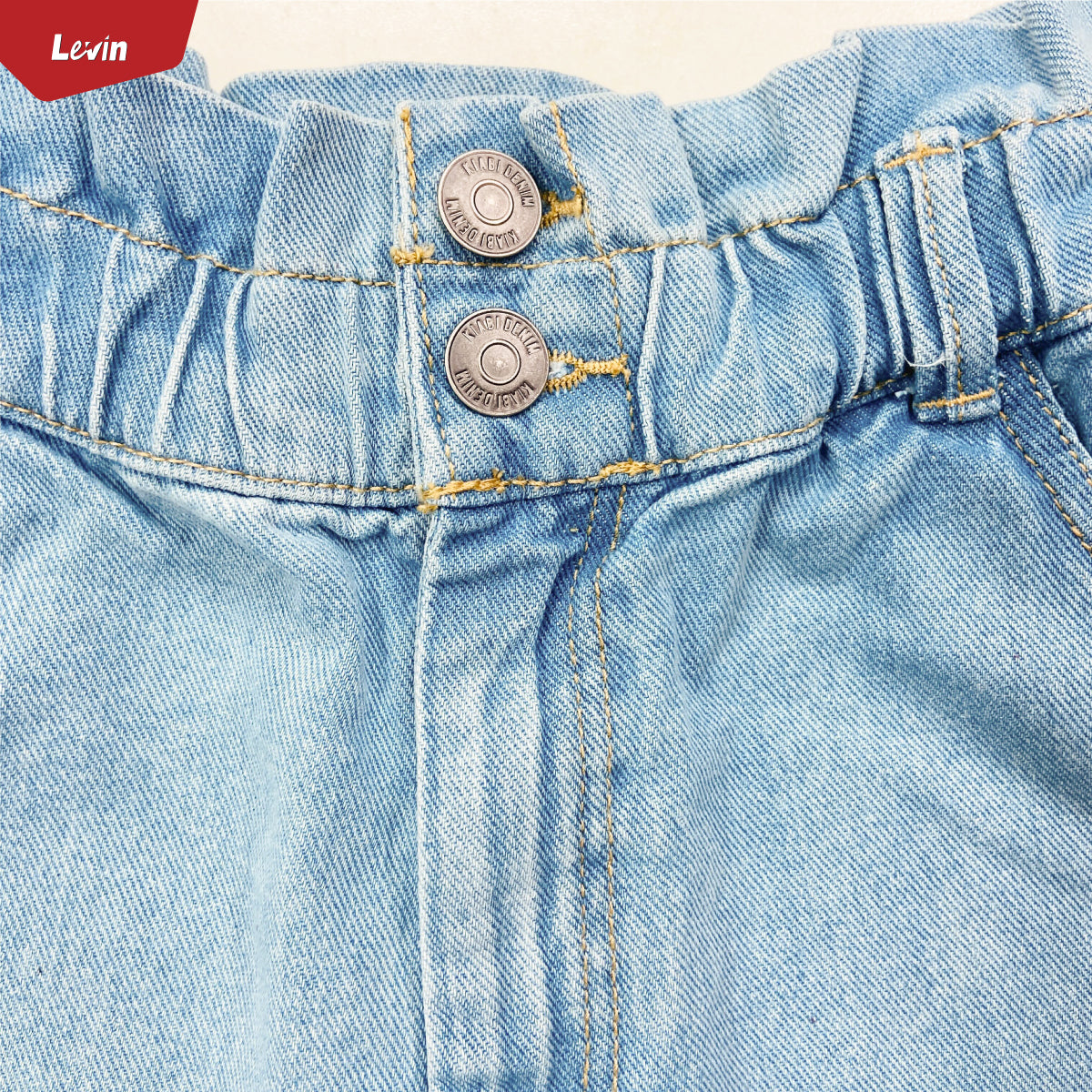 Teen Girl’s Mid Rise Casual Solid Denim Shorts