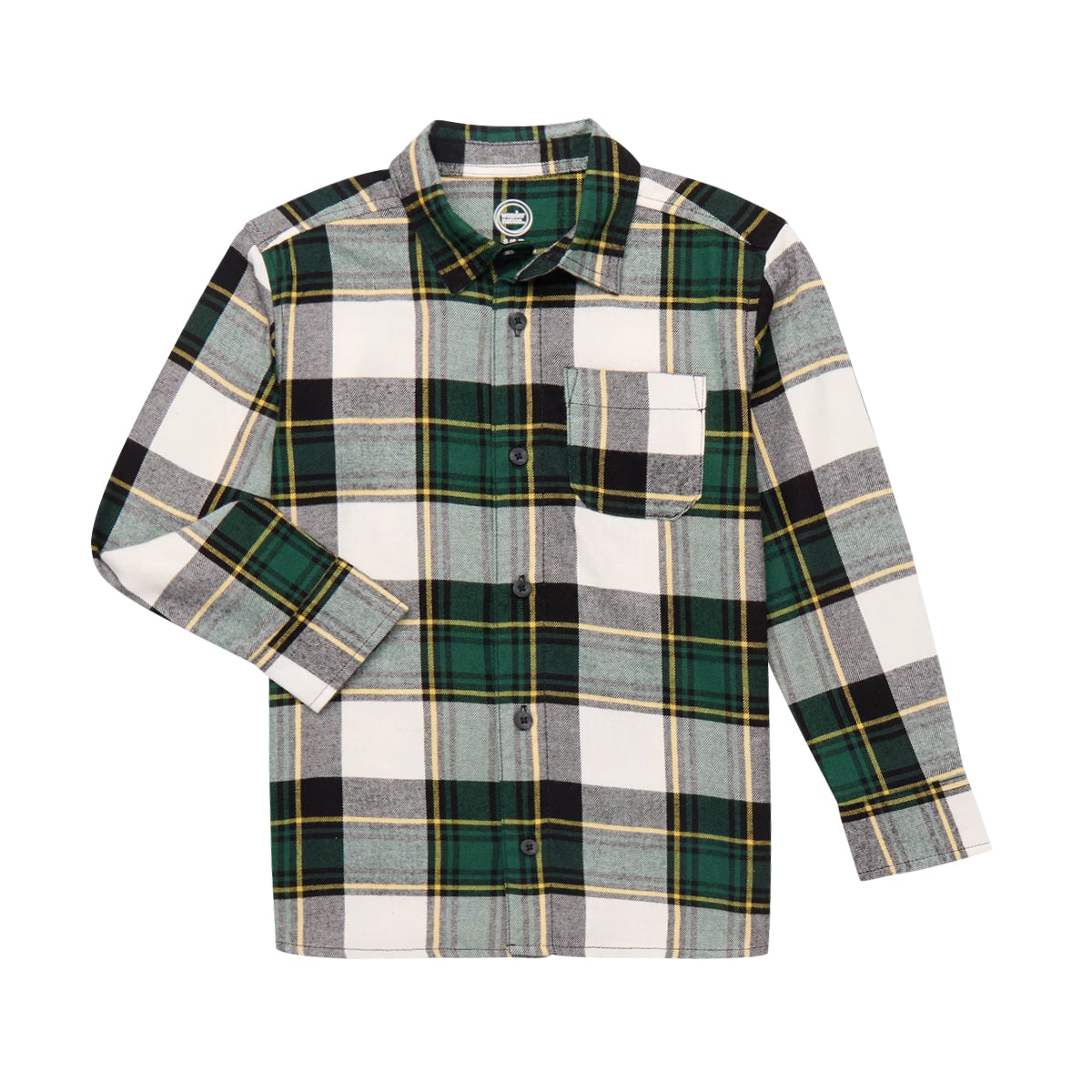 Kids Check Flannel Shirt with Chest Pocket