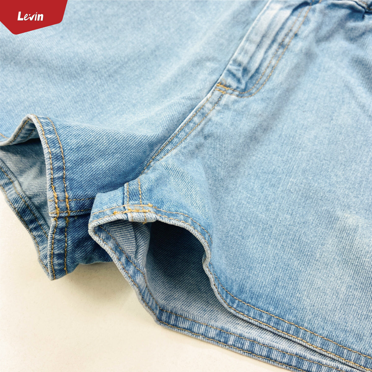 Teen Girl’s Mid Rise Casual Solid Denim Shorts