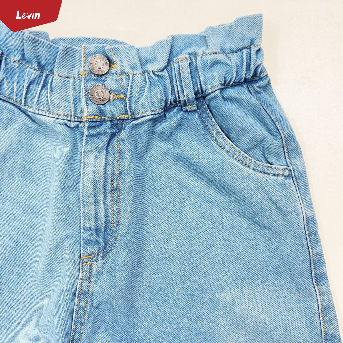 Teen Girl’s Mid Rise Casual Solid Denim Shorts