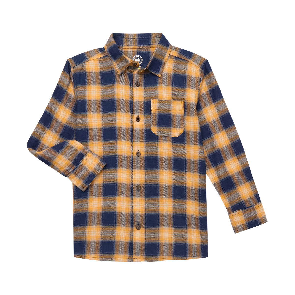 Kids Check Flannel Shirt with Chest Pocket