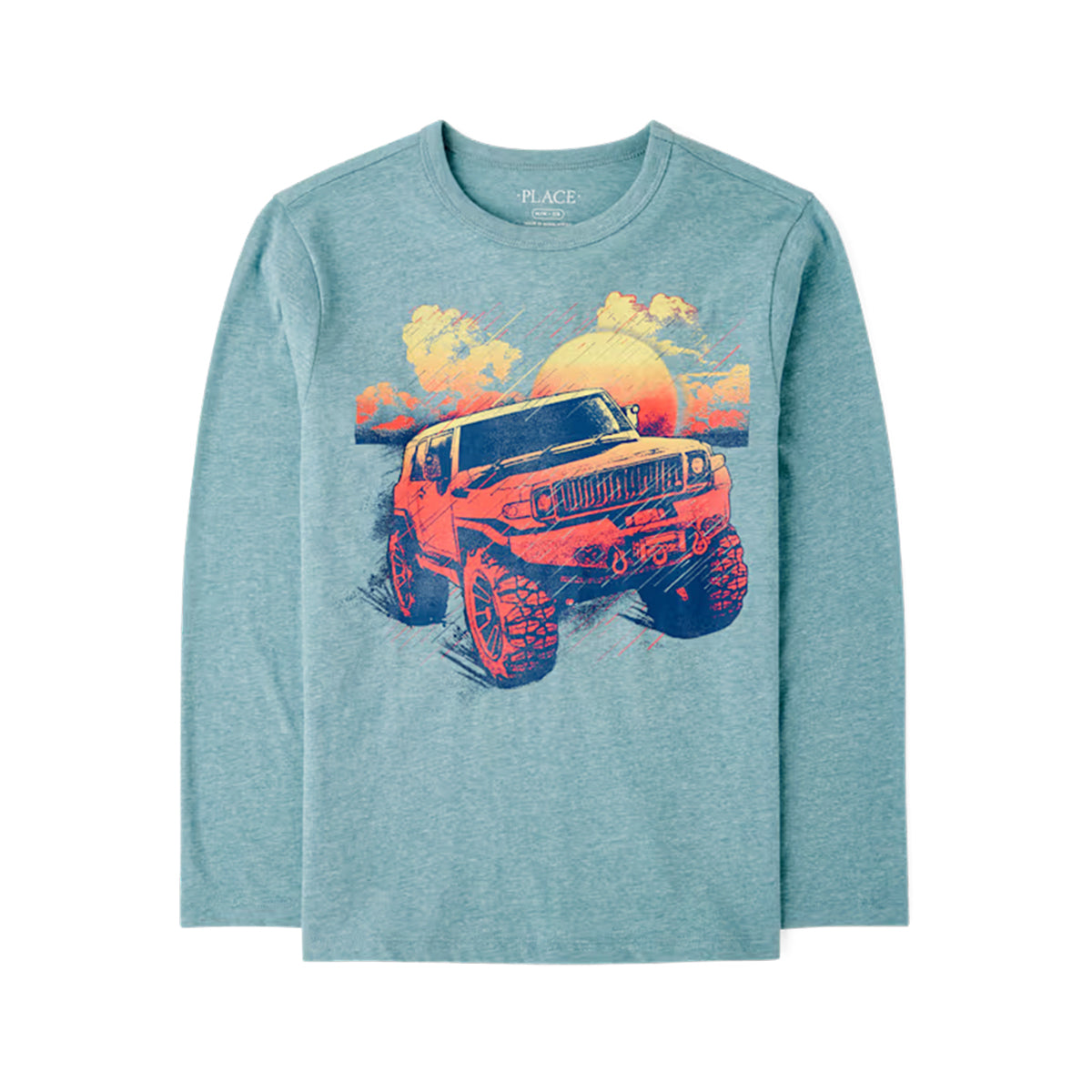 Boys Crew Neck Long-Sleeve Printed T-Shirt | 4–16 Years