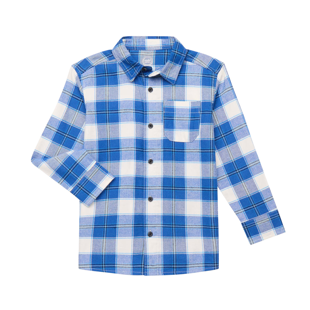 Kids Check Flannel Shirt with Chest Pocket
