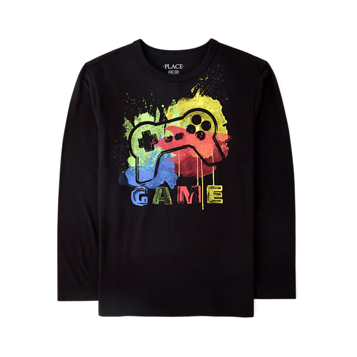 Boys Crew Neck Long-Sleeve Printed T-Shirt | 4–16 Years