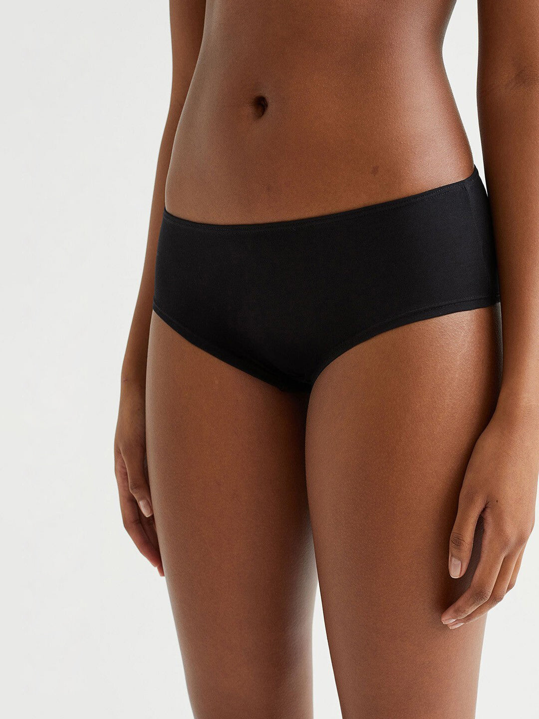 Ladies 5 pack Mid Rise Hipster Cotton Briefs Panty
