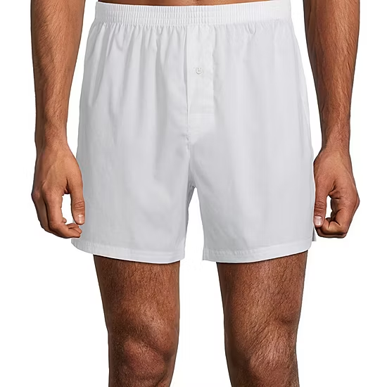 Mens Soft Breathable Cotton Woven Trunk Boxer