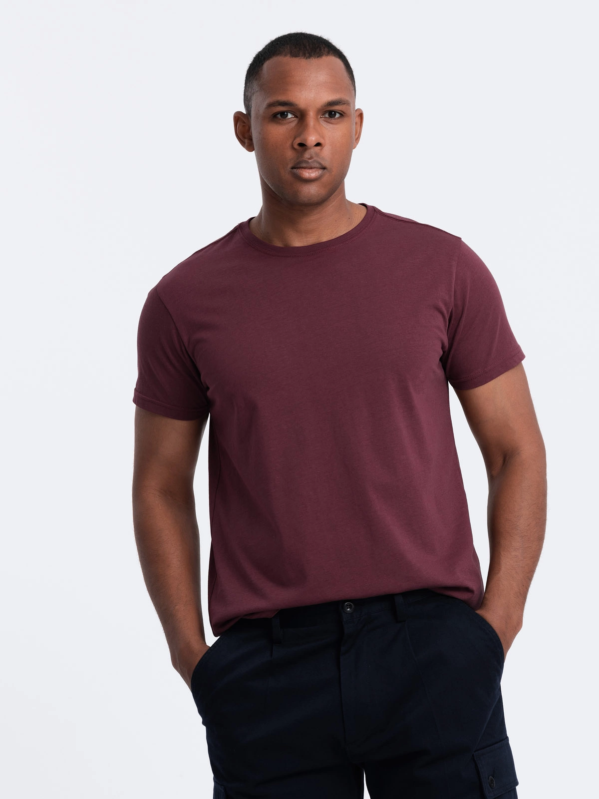 Men's Short Sleeve Round Neck Cotton T-Shirt