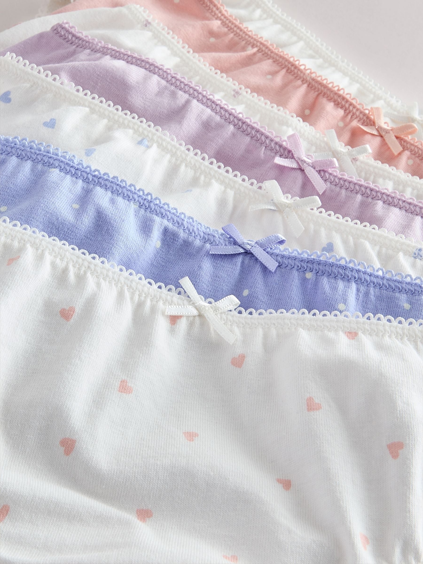 Pack of 5 Teen Girls Soft Jersey Cotton Printed Briefs Panties