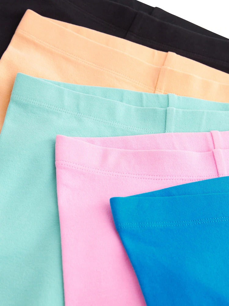 Pack of 3 Toddlers and Young Girls Cotton Cycle Shorts