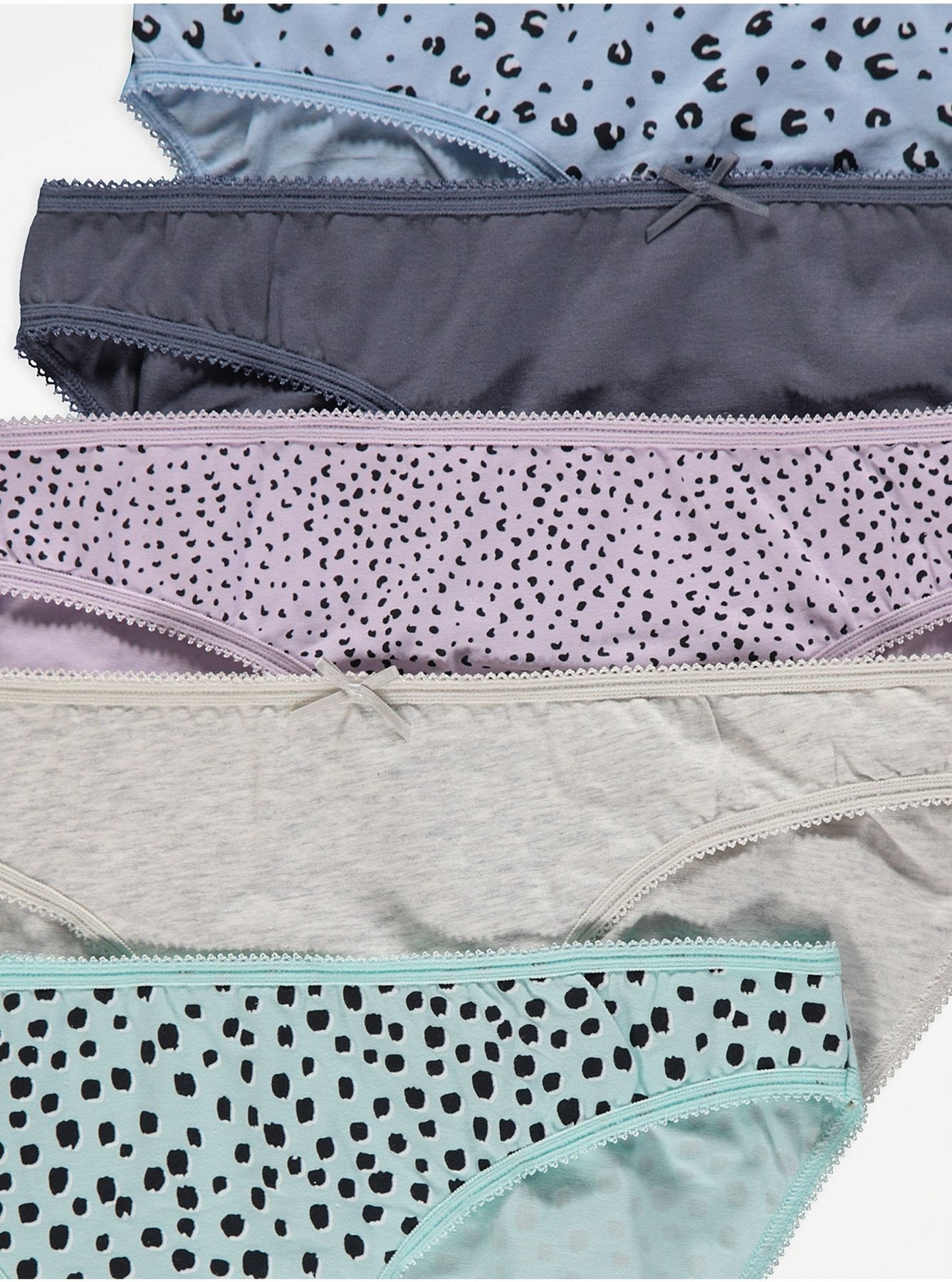 Pack of 3 Womens Cotton Stretch Underwear Mini Briefs