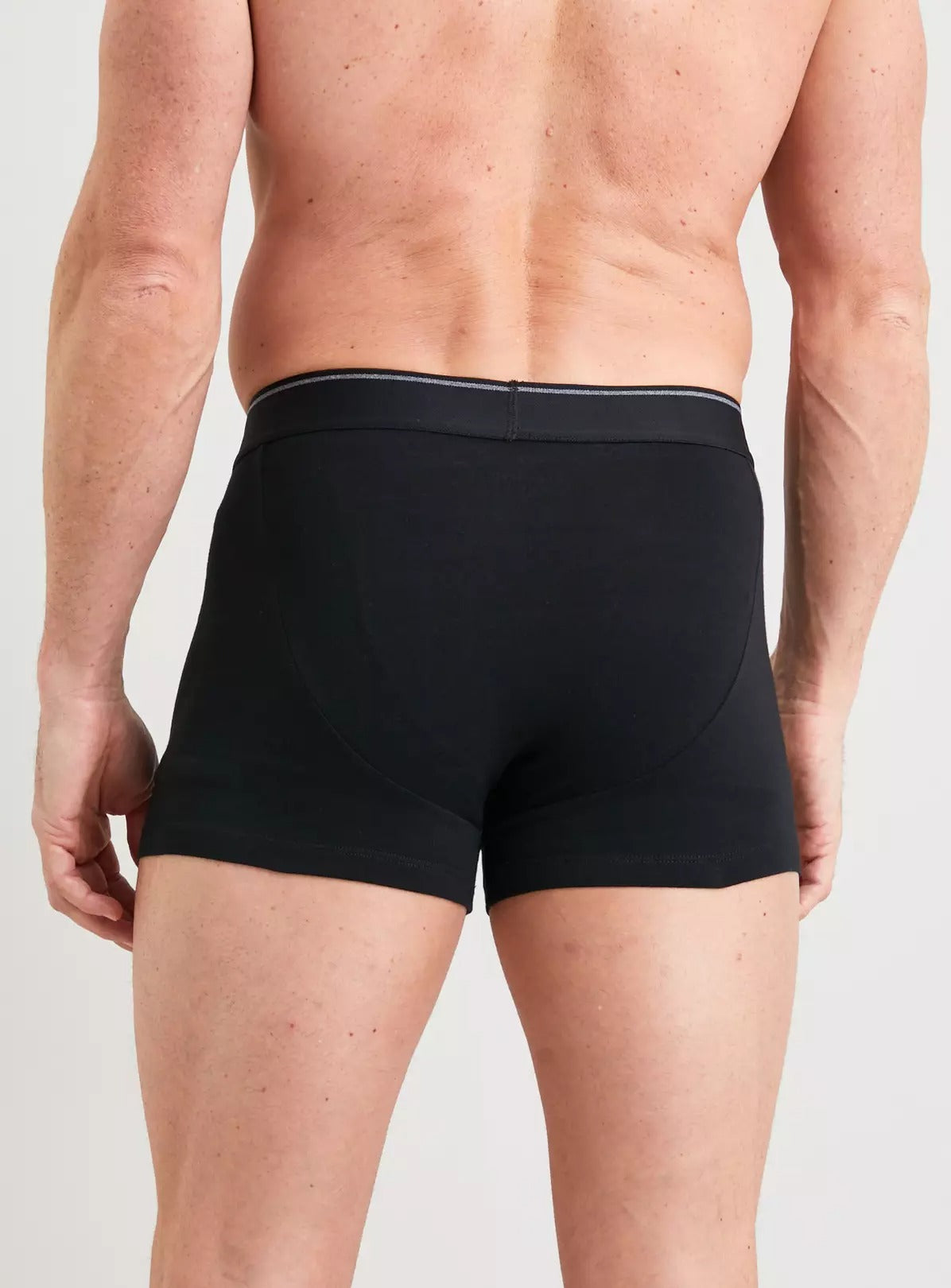 Mens Pack of 3 Black Stretch Cotton Boxer