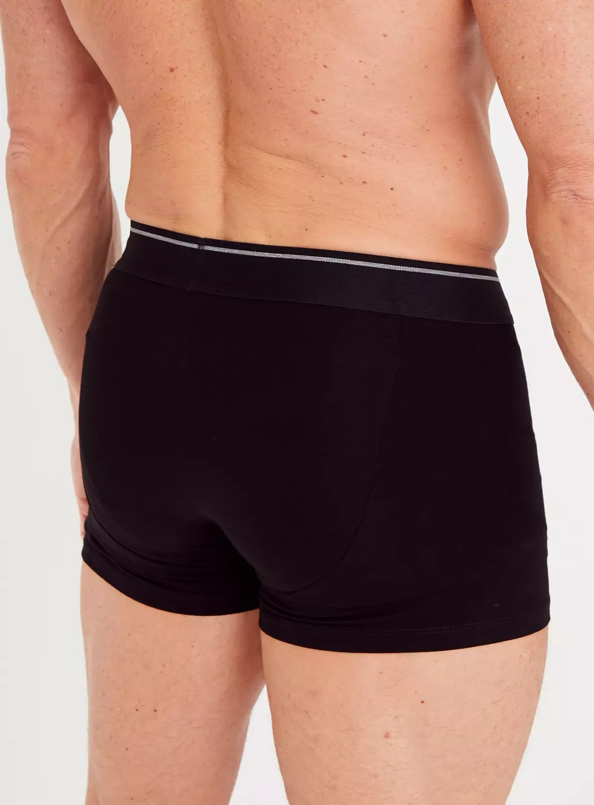 Mens Pack of 3 Black Stretch Cotton Boxer