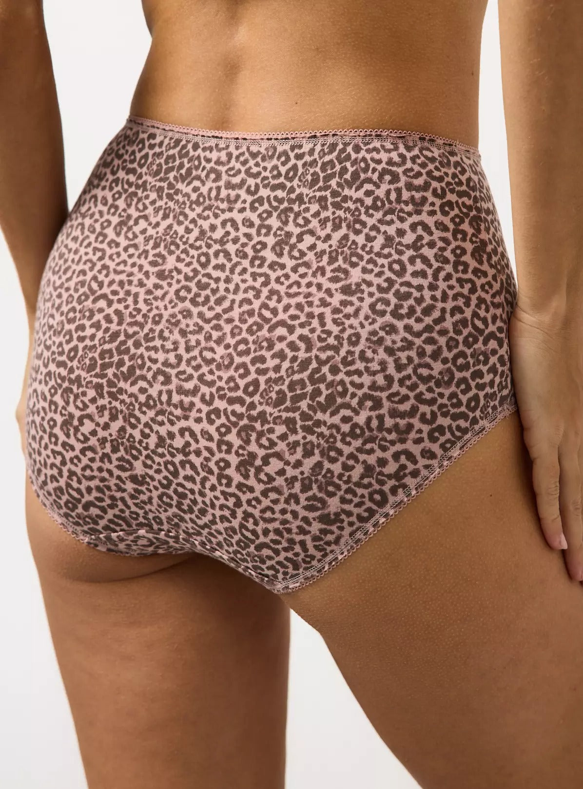 Pack of 5 Womens Assorted High Waisted Full Back Cover Cotton Panties