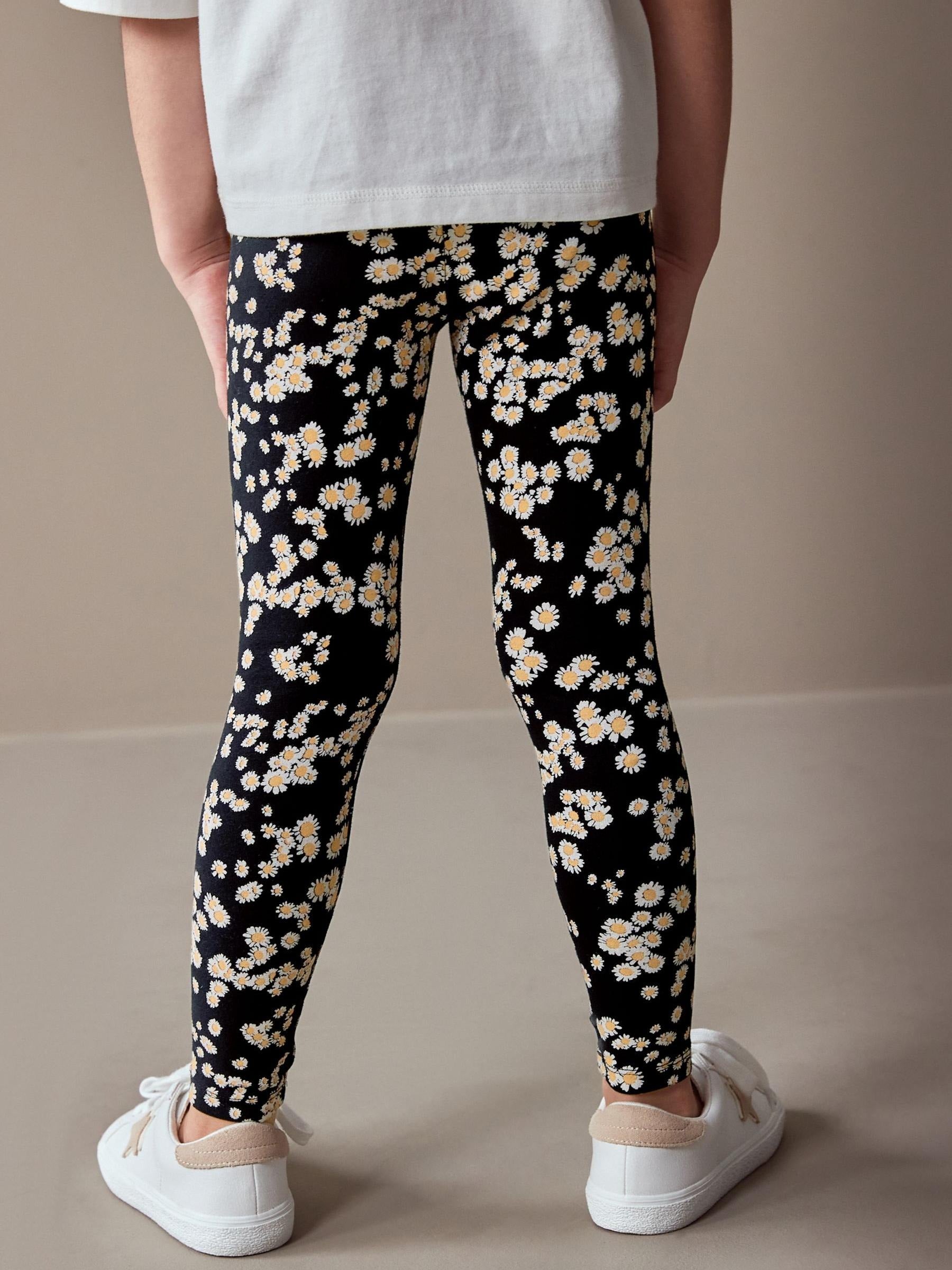 Girls Premium Cotton Jersey Printed Leggings
