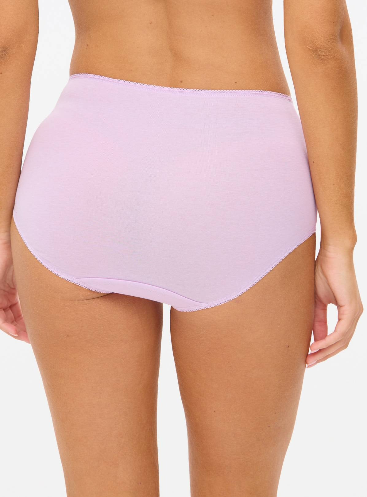 Pack of 5 Womens Assorted High Waisted Full Back Cover Cotton Panties