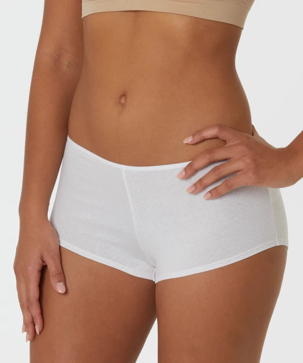 Womens Sporty Polka Dot Cotton Boyshort Panty