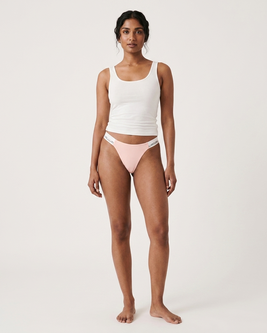 Womens Cotton Soft Comfortable Thong Panty