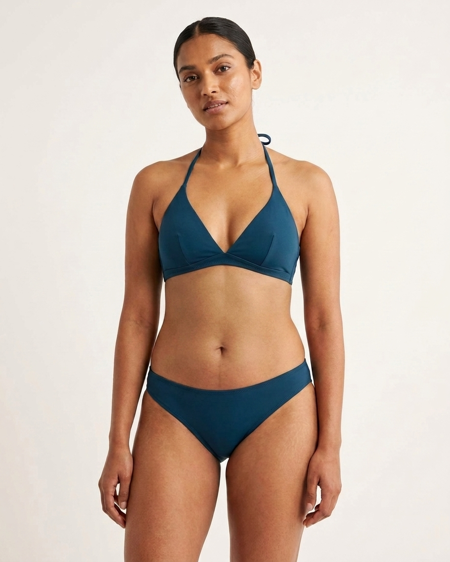 Women's Padded Halter Neck Tie-Back Bikini Bra