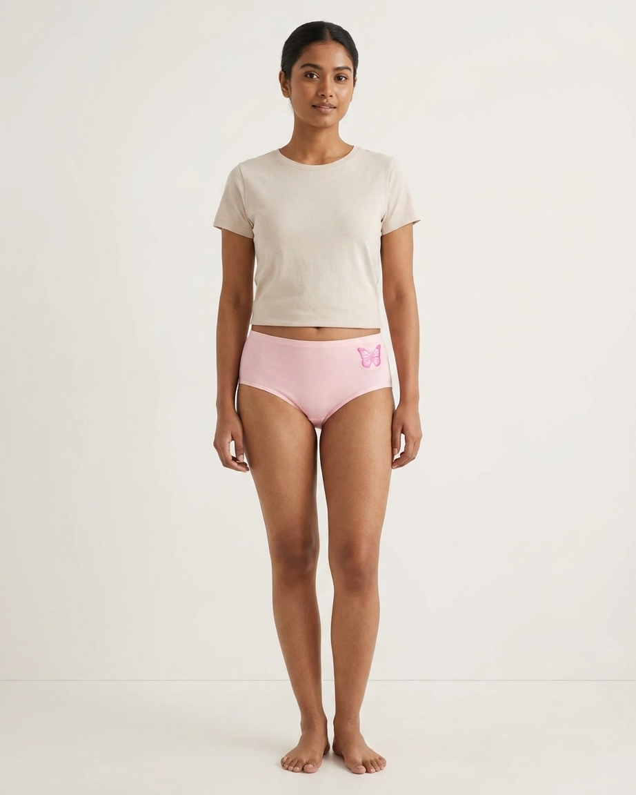 Pack of 3 Women's High Waist Cotton Panty