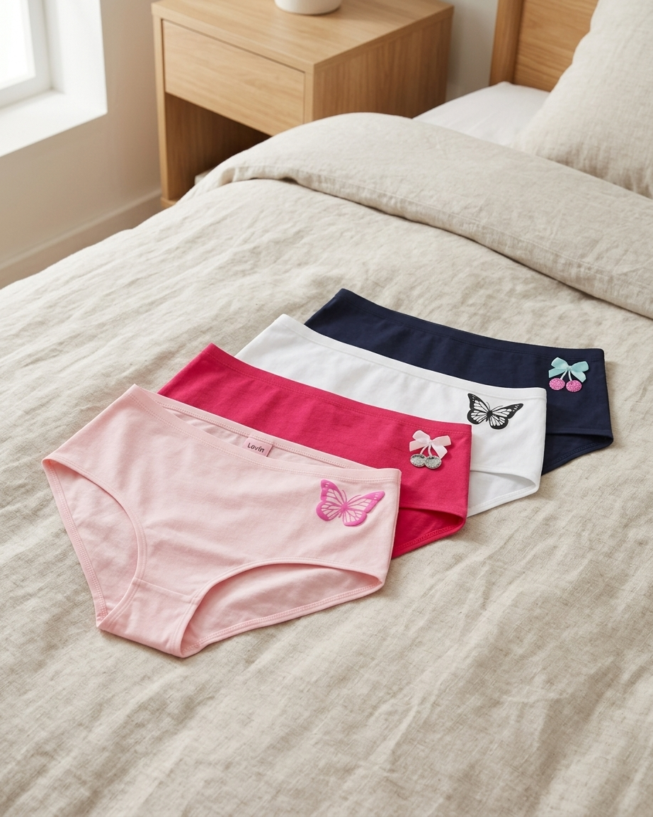 Pack of 3 Women's High Waist Cotton Panty