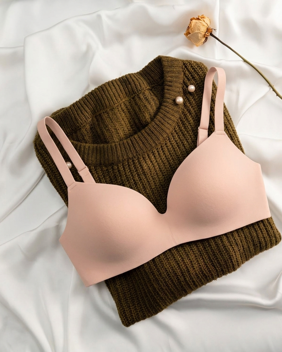 Women's Seamless Padded Non-Wired Comfort Bra
