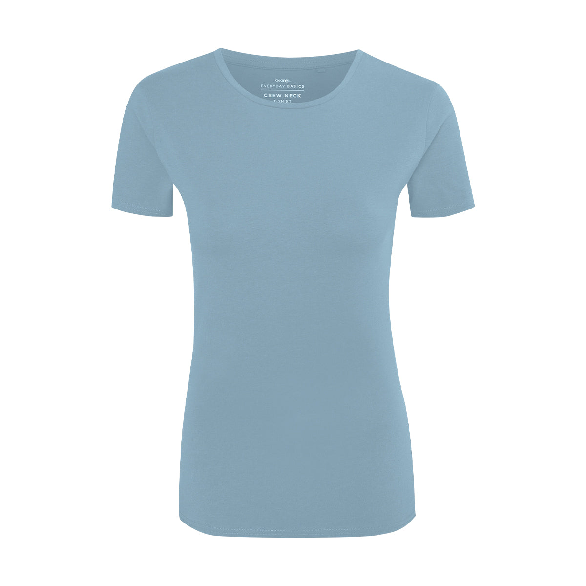 Womens Crew Neck Short Sleeve Soft Cotton Jersey T-Shirt