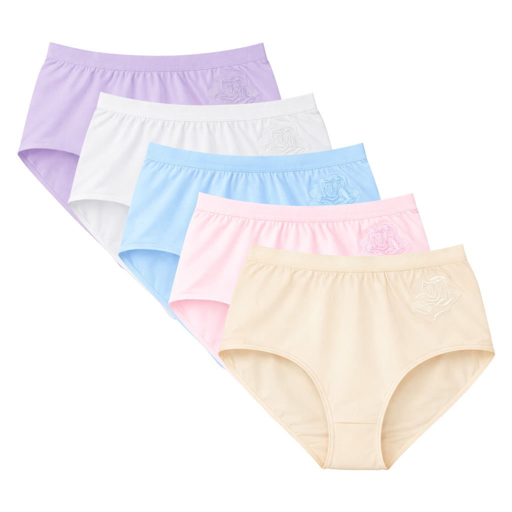 Women’s Cotton High Waist Full Back Coverage Classic Brief