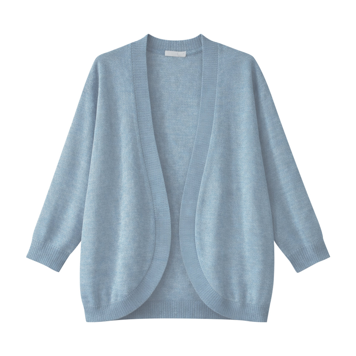 Womens Soft Knit Open-Front Lightweight Long Sleeve Cardigan