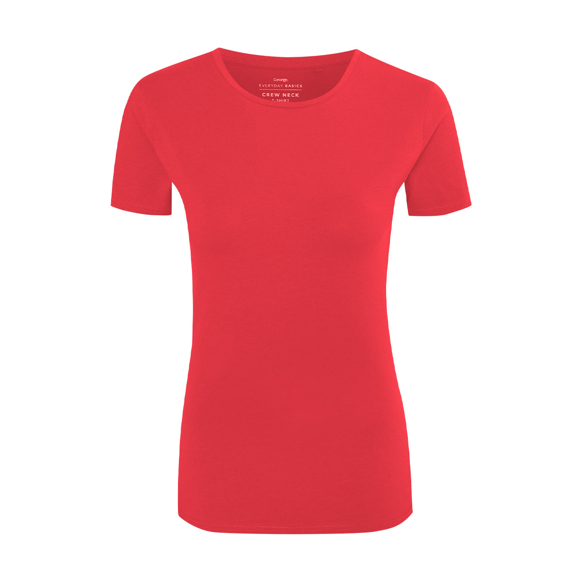 Womens Crew Neck Short Sleeve Soft Cotton Jersey T-Shirt