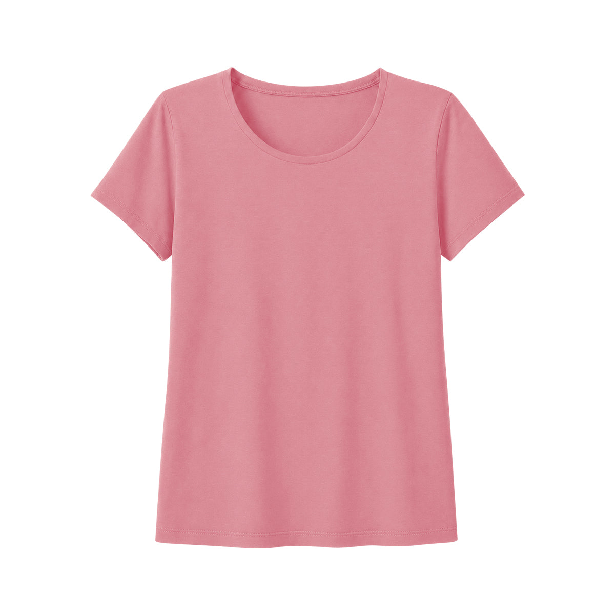 Women's Basic Cotton Scoop Neck Short Sleeve T-Shirt