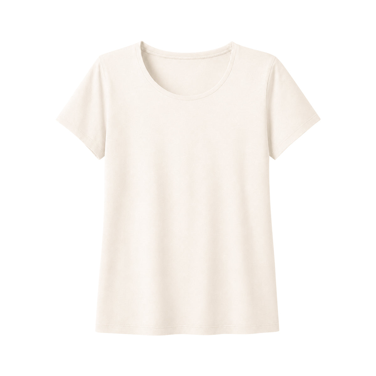 Women's Basic Cotton Scoop Neck Short Sleeve T-Shirt