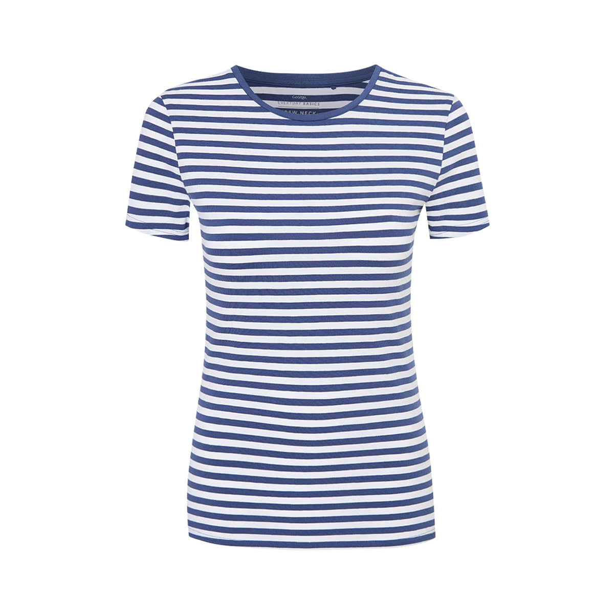 Womens Crew Neck Short Sleeve Soft Cotton Jersey T-Shirt
