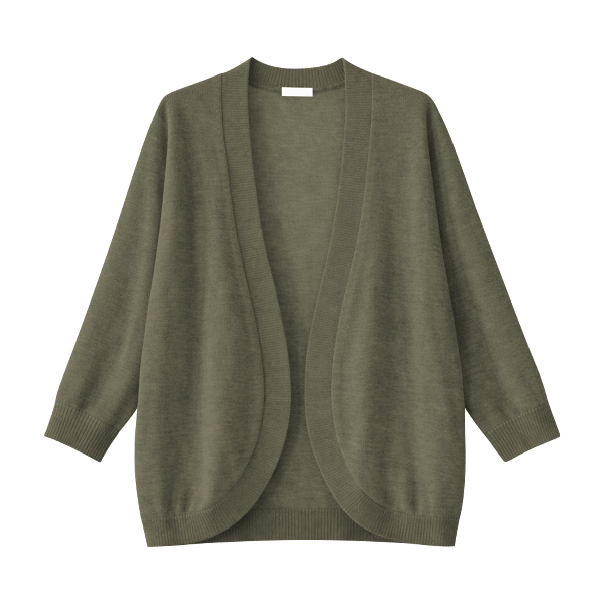 Womens Soft Knit Open-Front Lightweight Long Sleeve Cardigan