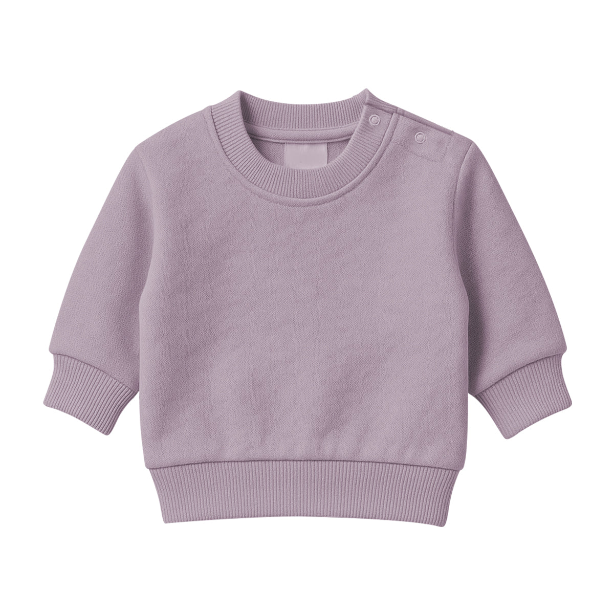 Baby Premium Soft Cotton Fleece Pullover Button Shoulder Sweatshirt