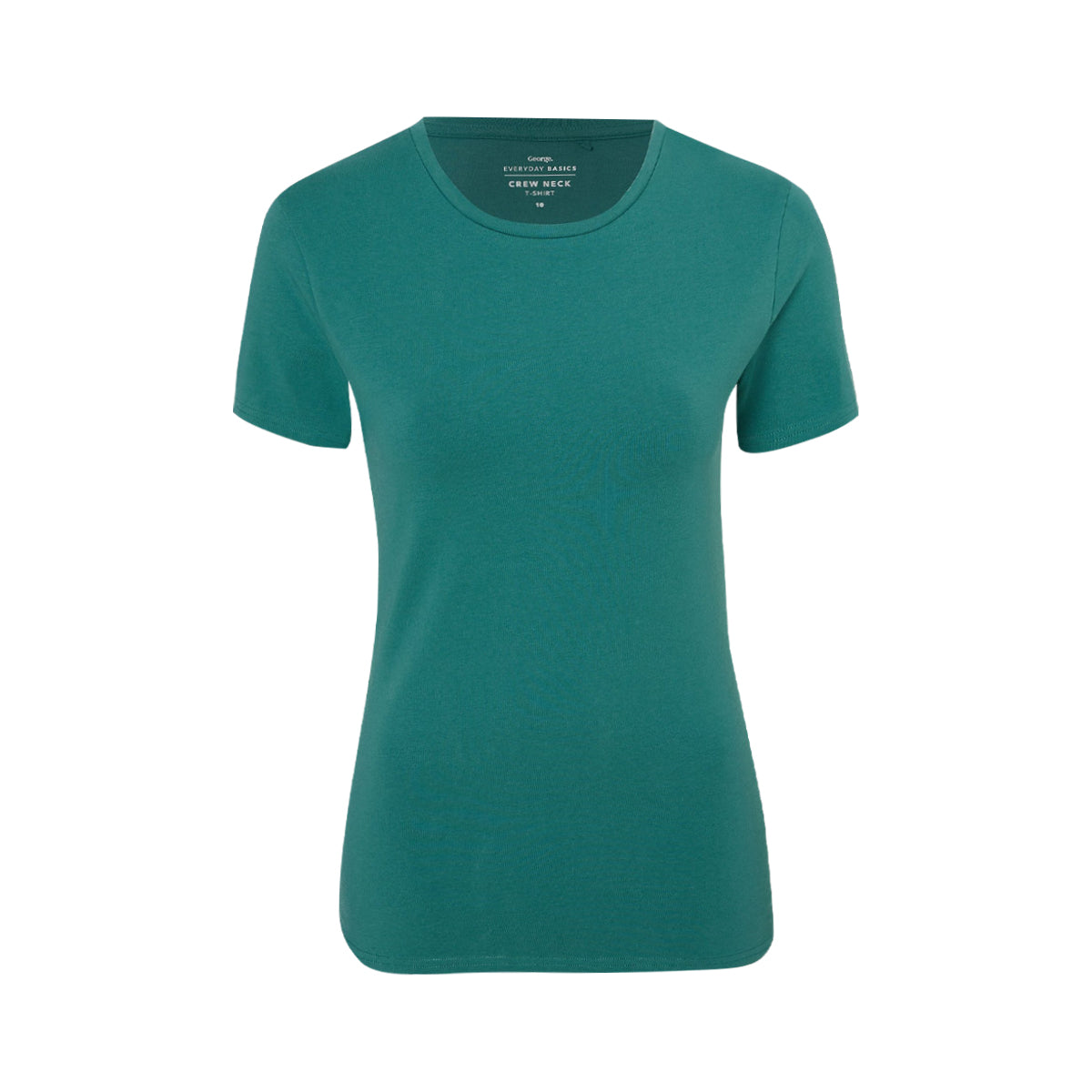 Womens Crew Neck Short Sleeve Soft Cotton Jersey T-Shirt