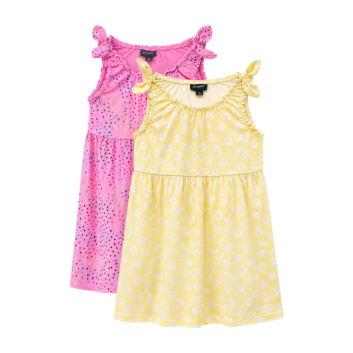 Girls Printed Summer Round Neck Sleeveless Dress